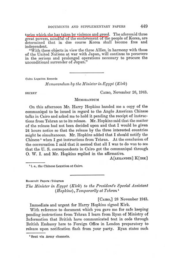 The Cairo Declaration